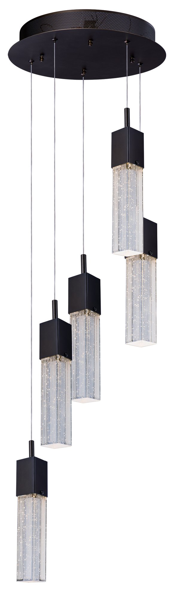 Fizz III 5-Light LED Pendant in Bronze