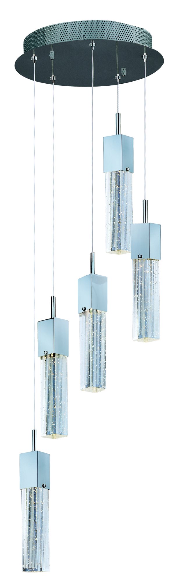 Fizz III 5-Light LED Pendant in Polished Chrome