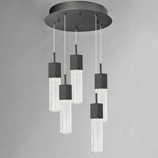 Fizz III 5-Light LED Pendant in Bronze