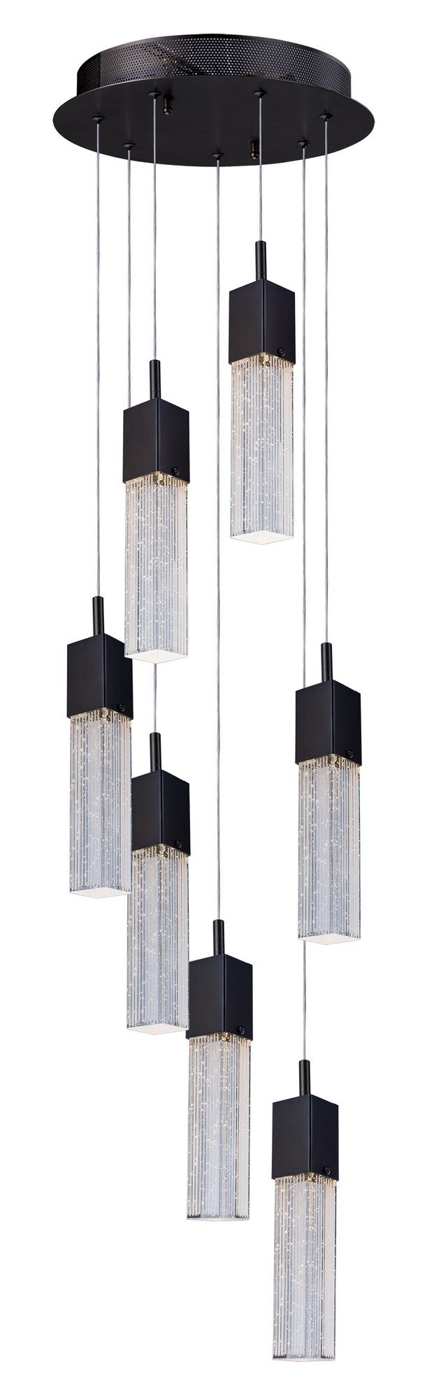 Fizz III 7-Light LED Pendant in Bronze