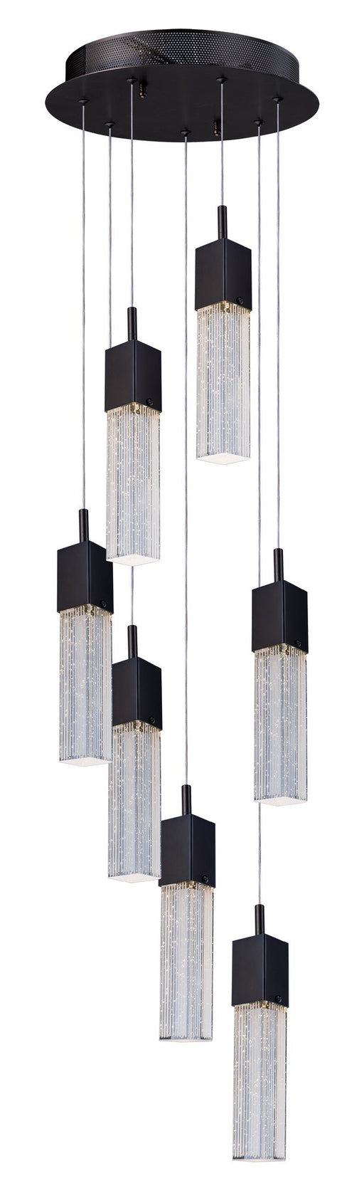 Fizz III 7-Light LED Pendant in Bronze