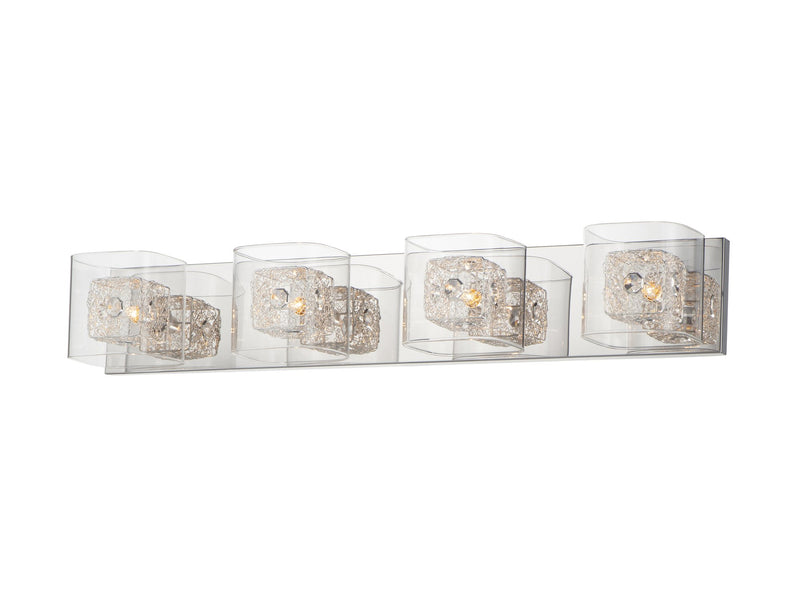 Gem 4-Light Bath Vanity in Polished Chrome