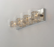 Gem 4-Light Bath Vanity in Polished Chrome