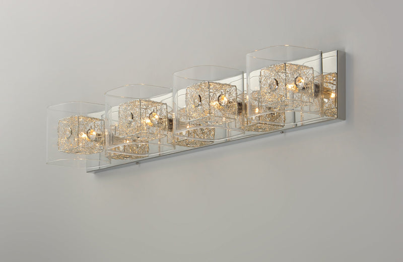 Gem 4-Light Bath Vanity in Polished Chrome