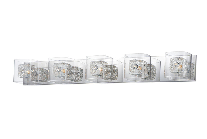 Gem 5-Light Bath Vanity in Polished Chrome
