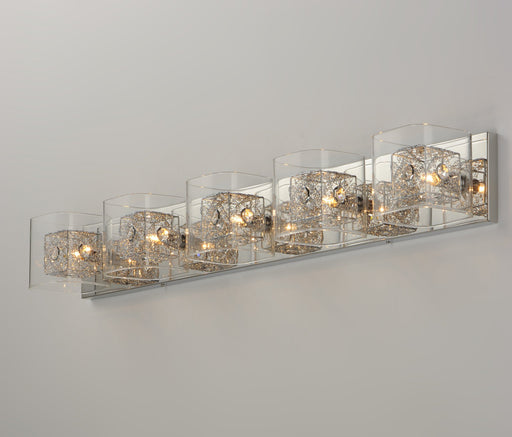 Gem 5-Light Bath Vanity in Polished Chrome