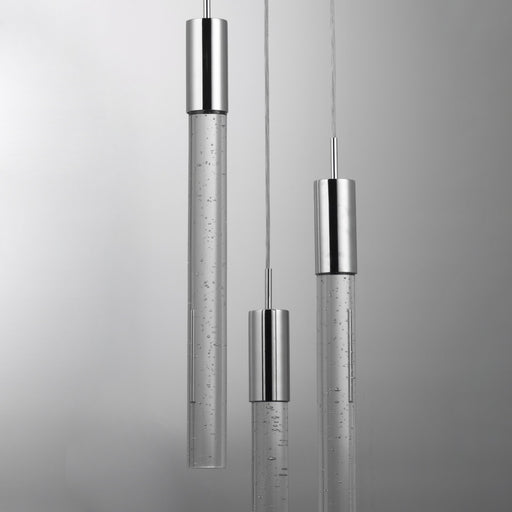 Big Fizz 3-Light LED Pendant in Polished Chrome