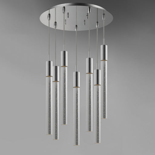 Big Fizz 7-Light LED Pendant in Polished Chrome