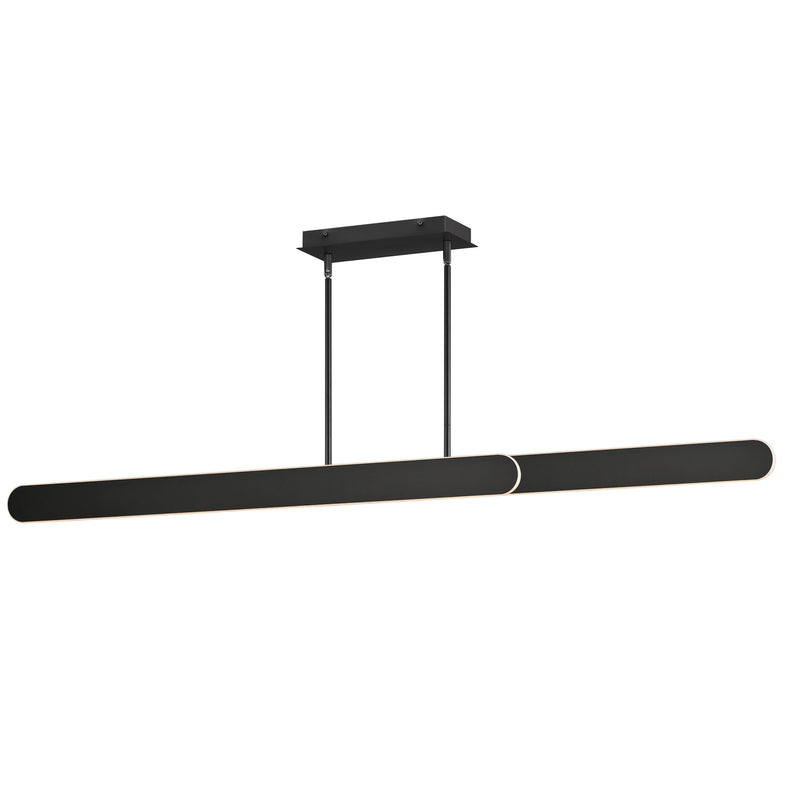 Belt Adjustable Linear Pendant in Black