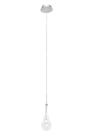 Larmes 1-Light LED Pendant in Polished Chrome