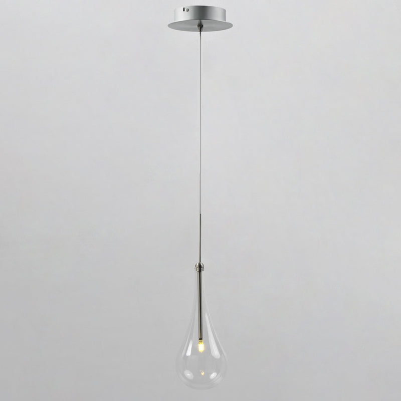 Larmes 1-Light LED Pendant in Polished Chrome