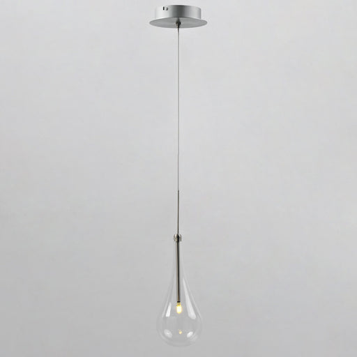Larmes 1-Light LED Pendant in Polished Chrome