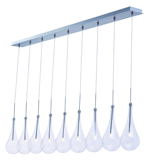 Larmes 9-Light LED Pendant in Polished Chrome