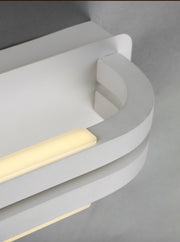 Pilar 1-Light LED Flush Mount in Greystone