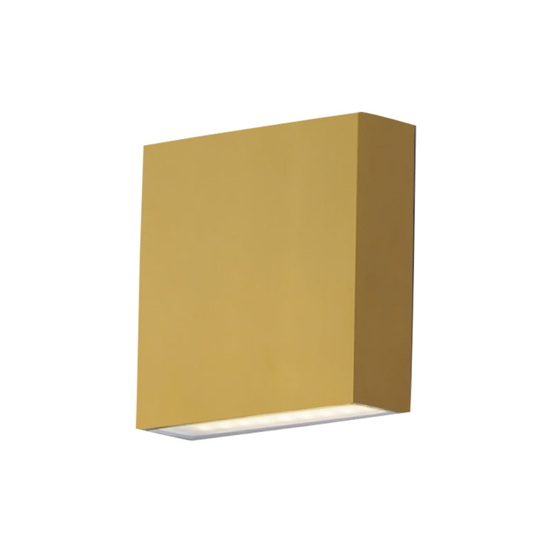 Brik 4.75" LED Outdoor Wall Sconce in Natural Aged Brass