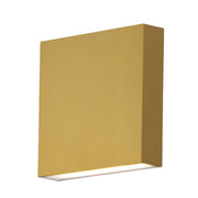 Brik 6.25" LED Outdoor Wall Sconce in Natural Aged Brass