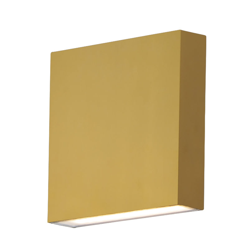 Brik 6.25" LED Outdoor Wall Sconce in Natural Aged Brass