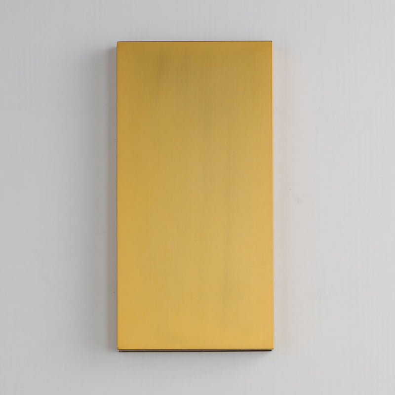 Brik 14" LED Outdoor Wall Sconce in Natural Aged Brass