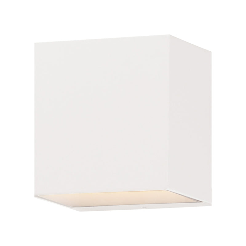 Blok 4.75" LED Outdoor Wall Sconce in White