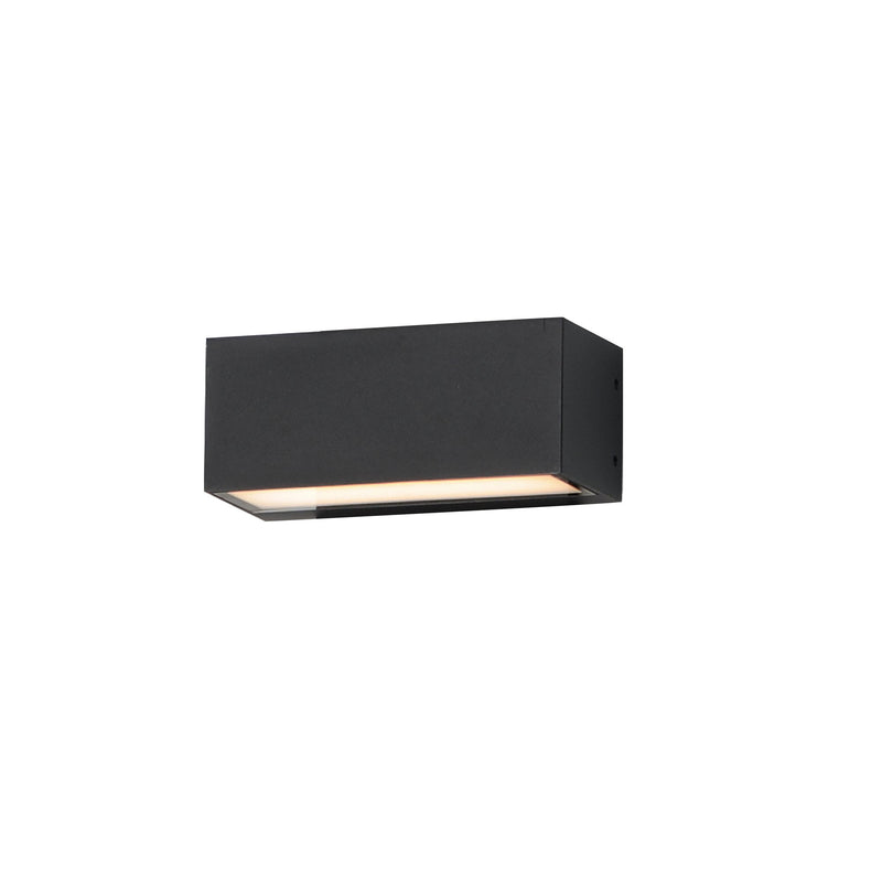Blok 6.75" LED Outdoor Wall Sconce in Black