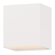 Blok 6.25" LED Outdoor Wall Sconce in White