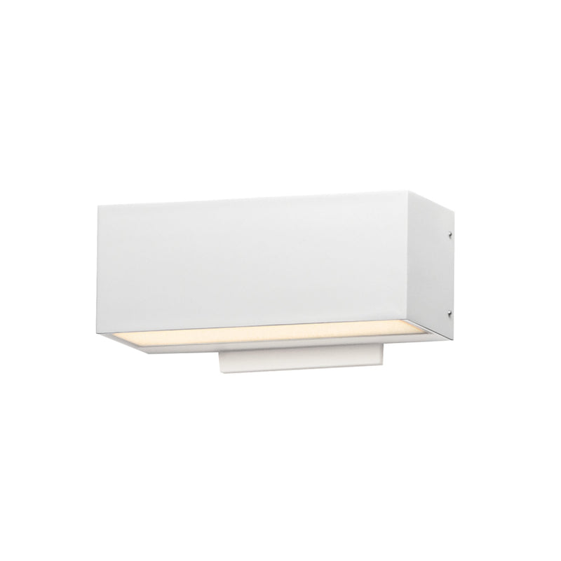 Blok 9" LED Outdoor Wall Sconce in White