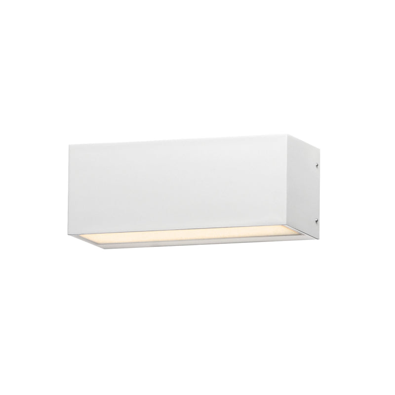 Blok 9" LED Outdoor Wall Sconce in White
