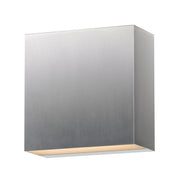 Cubed 5.5" LED Outdoor Wall Sconce in Satin Aluminum