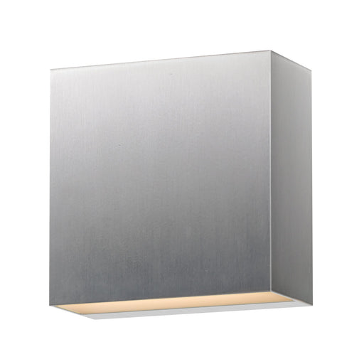 Cubed 5.5" LED Outdoor Wall Sconce in Satin Aluminum