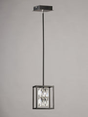 Zephyr 1-Light LED Pendant in Black
