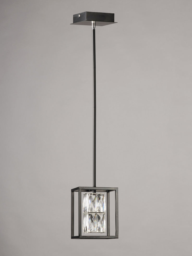 Zephyr 1-Light LED Pendant in Black