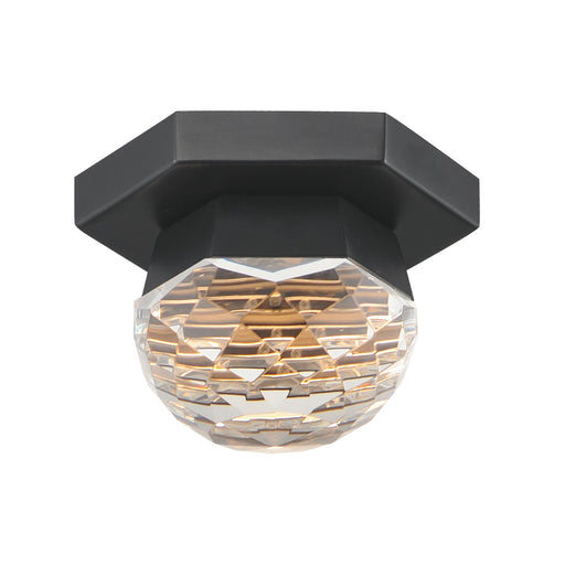 Allumettes 1-Light LED Flush Mount in Black