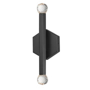 Allumettes 2-Light LED Wall Sconce in Black