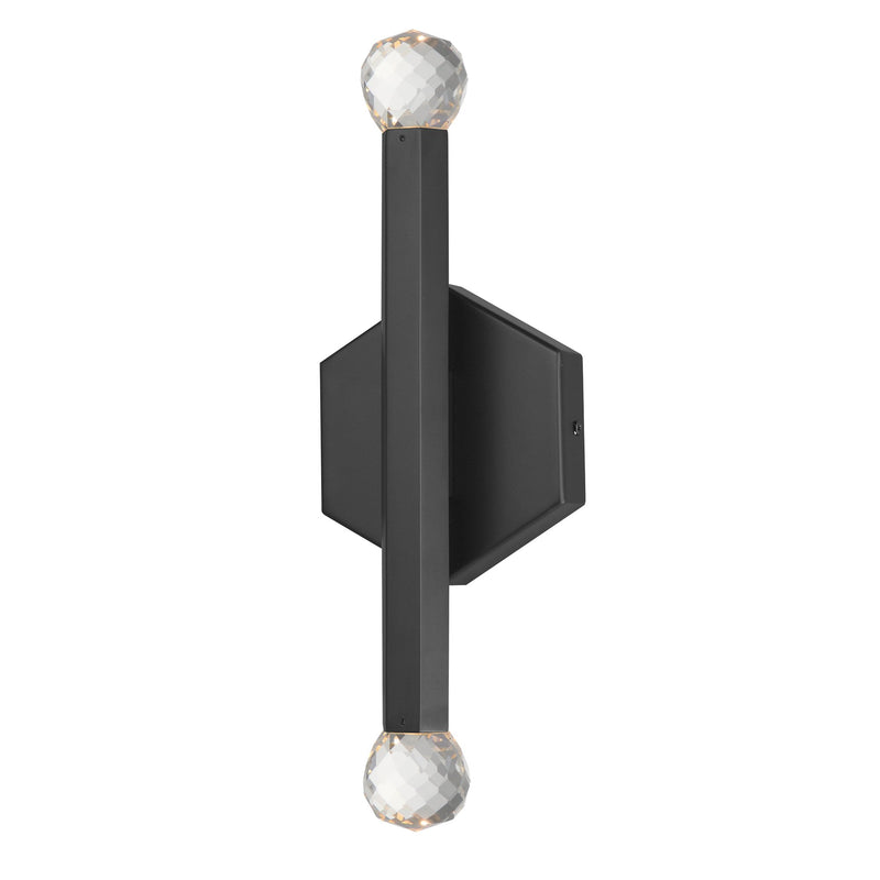 Allumettes 2-Light LED Wall Sconce in Black