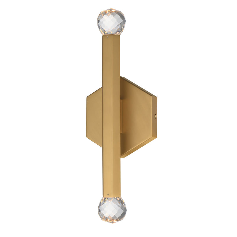 Allumettes 2-Light LED Wall Sconce in Gold