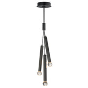 Allumettes 3-Light LED Pendant in Black