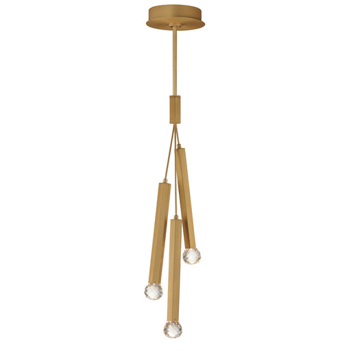 Allumettes 3-Light LED Pendant in Gold
