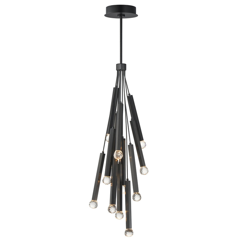 Allumettes 12-Light LED Pendant in Black
