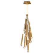 Allumettes 12-Light LED Pendant in Gold