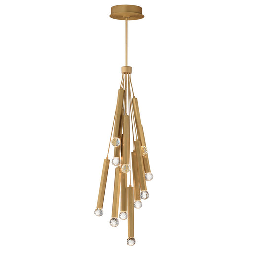 Allumettes 12-Light LED Pendant in Gold