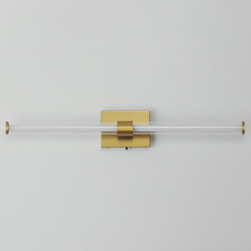 Fuse 30" LED Bath Vanity CCT Select in Natural Aged Brass