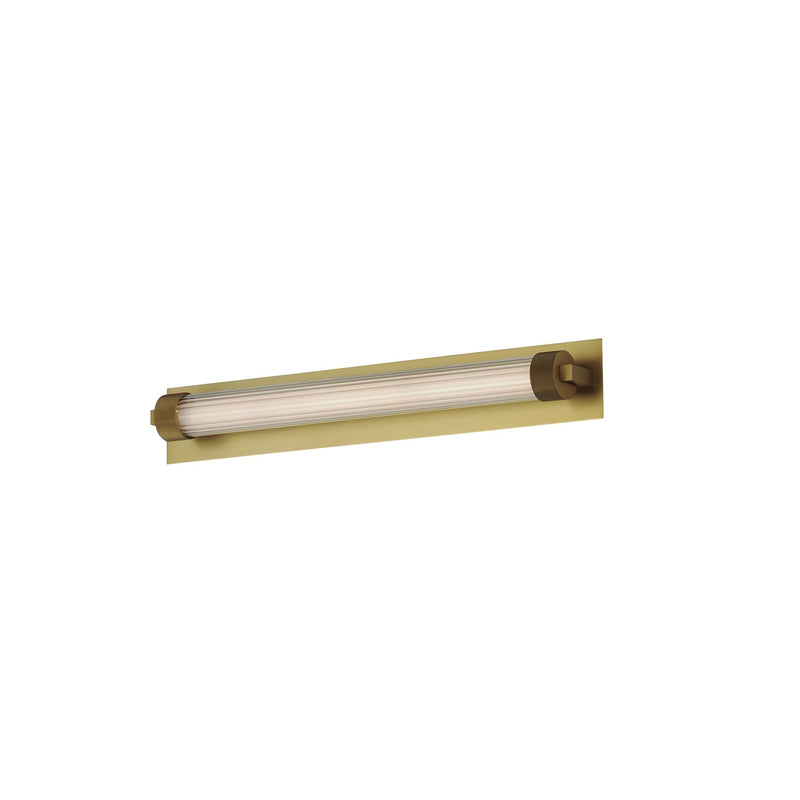 Doric 18" LED Wall Sconce in Natural Aged Brass
