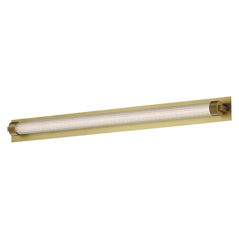 Doric 30" LED Bath Sconce in Natural Aged Brass