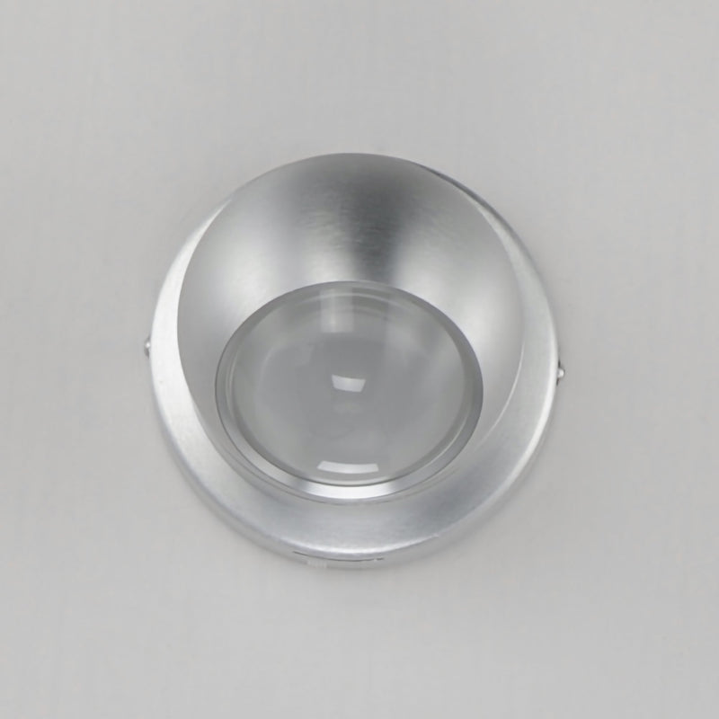 Nodes Adjustable LED Flush Mount CCT Select in Brushed Aluminum
