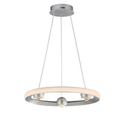 Nodes 18" LED Pendant CCT Select in Brushed Aluminum
