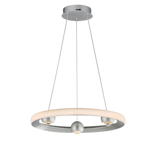 Nodes 18" LED Pendant CCT Select in Brushed Aluminum