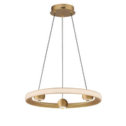 Nodes 18" LED Pendant CCT Select in Gold