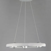 Nodes 18" LED Pendant CCT Select in Brushed Aluminum