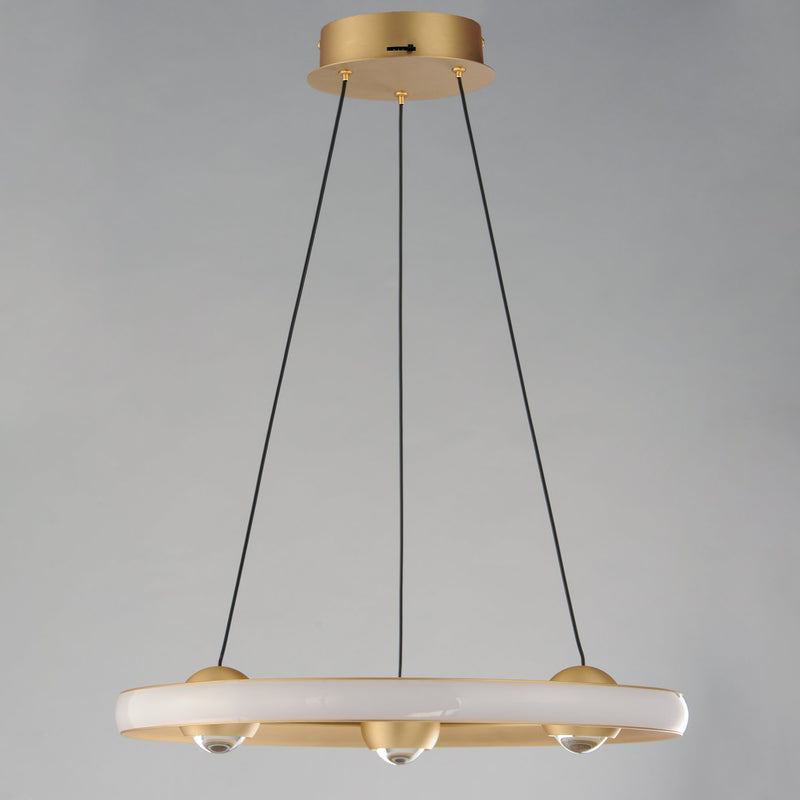 Nodes 18" LED Pendant CCT Select in Gold