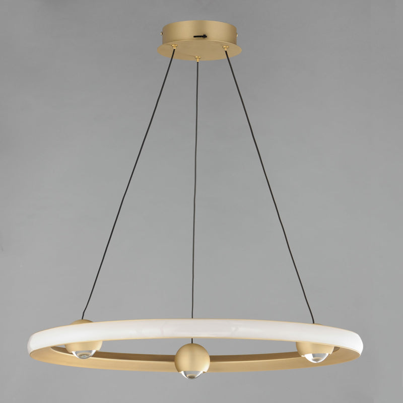 Nodes 24" LED Pendant CCT Select in Gold